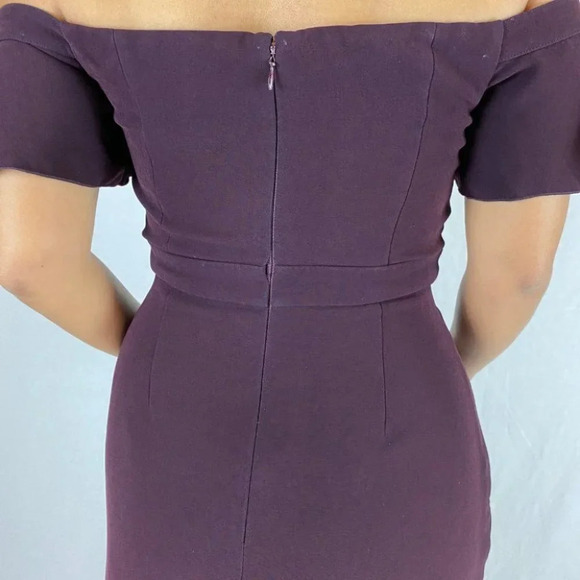 Rachel Zoe Purple Cabernet Devon Midi Dress $525 - Picture 7 of 12